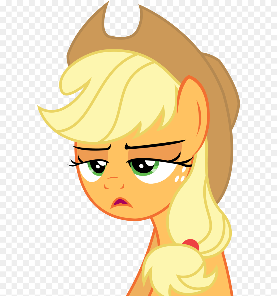Applejack Is Not Amused Artist Artistsketchmcreations My Little Pony Applejack Girl, Adult, Female, Person, Woman Free Png Download