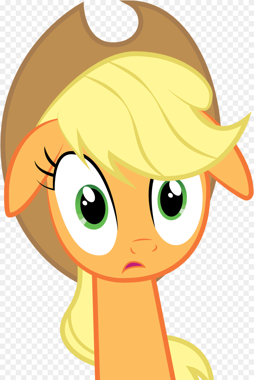 Applejack Shocked Face, Baby, Person, Toy Free Png