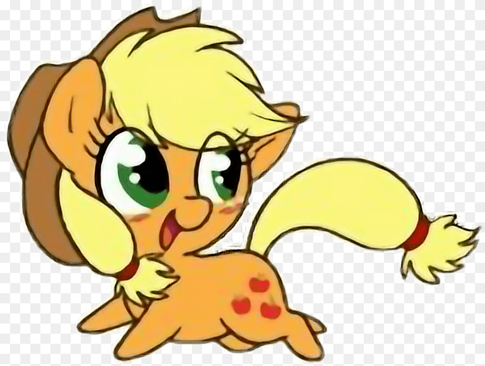 Applejack Sticker Kawaii Mlp, Baby, Person, Face, Head Png Image