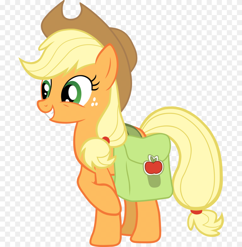 Applejack With Saddlebag My Little Pony, Produce, Plant, Fruit, Food Png