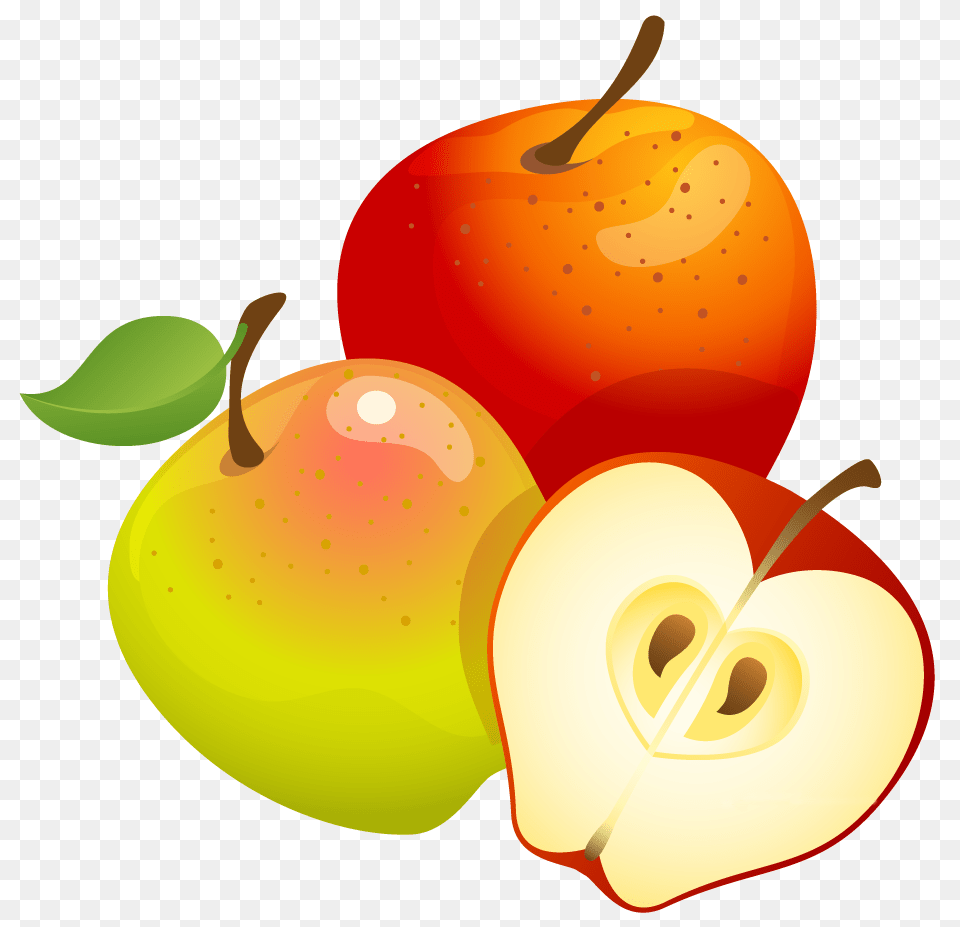 Apples And Vectors For Download Dlpngcom Rosh Hashanah Clipart, Food, Fruit, Plant, Produce Free Transparent Png