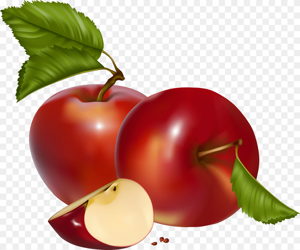 Apples Clipart Hd Clipart Of Red Apples, Food, Fruit, Plant, Produce Free Transparent Png