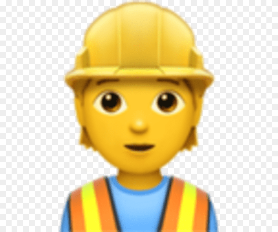 Apples Construction Worker Emoji Emoji Woman Constructor, Clothing, Hardhat, Helmet, Baby Free Png