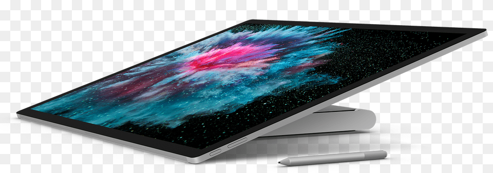 Apples Sitting On A Surface Microsoft Surface Studio, Computer, Tablet Computer, Electronics, Hardware Png Image