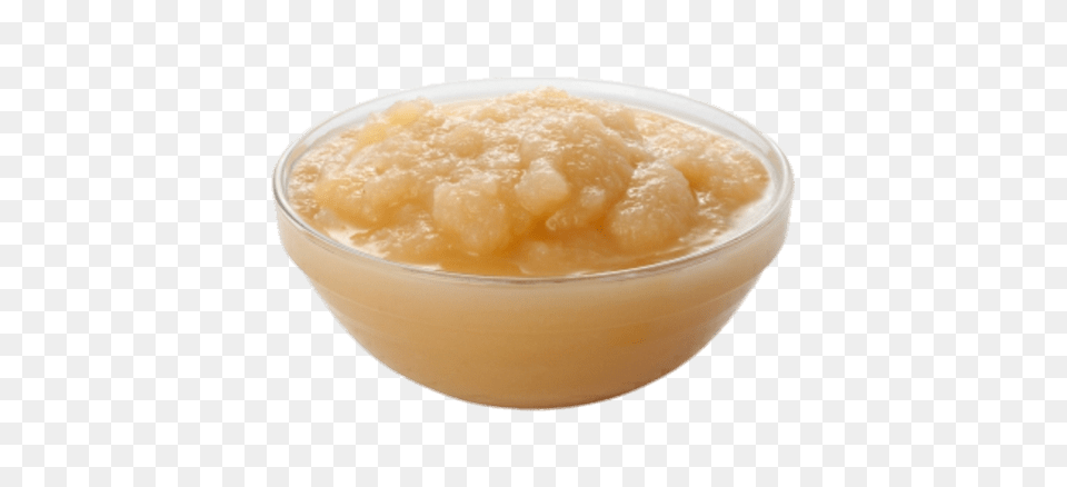 Applesauce In Round Pot, Bowl, Soup Bowl, Food Free Transparent Png