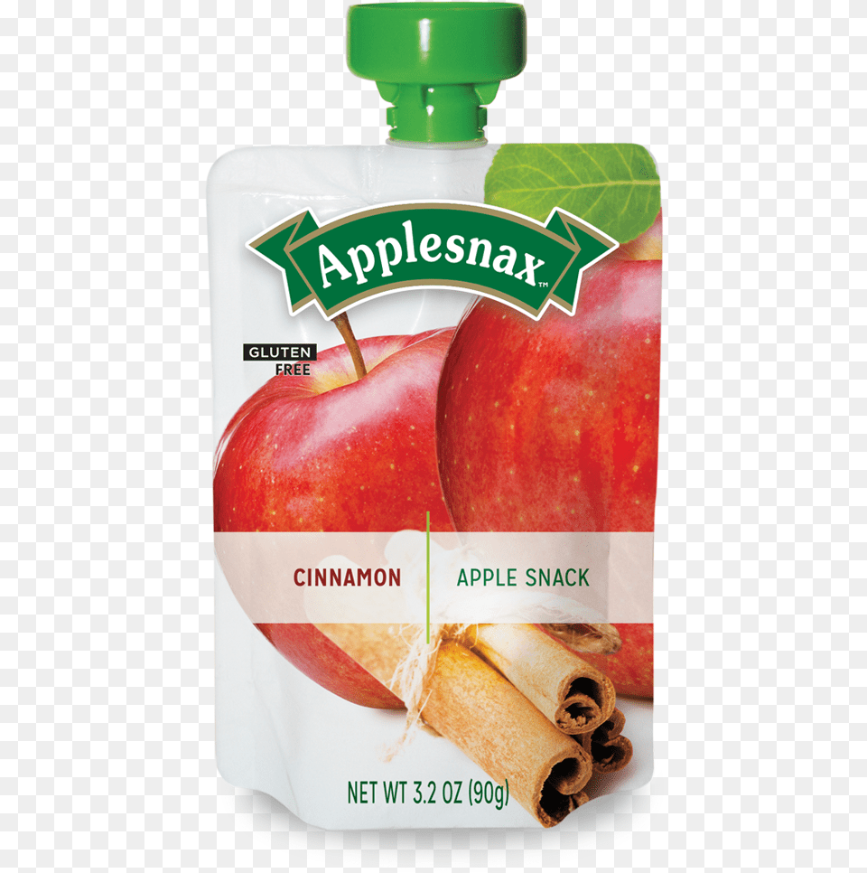 Applesnax Apple Amp Cinnamon Pouches Applesnax Pouches, Food, Fruit, Plant, Produce Free Transparent Png
