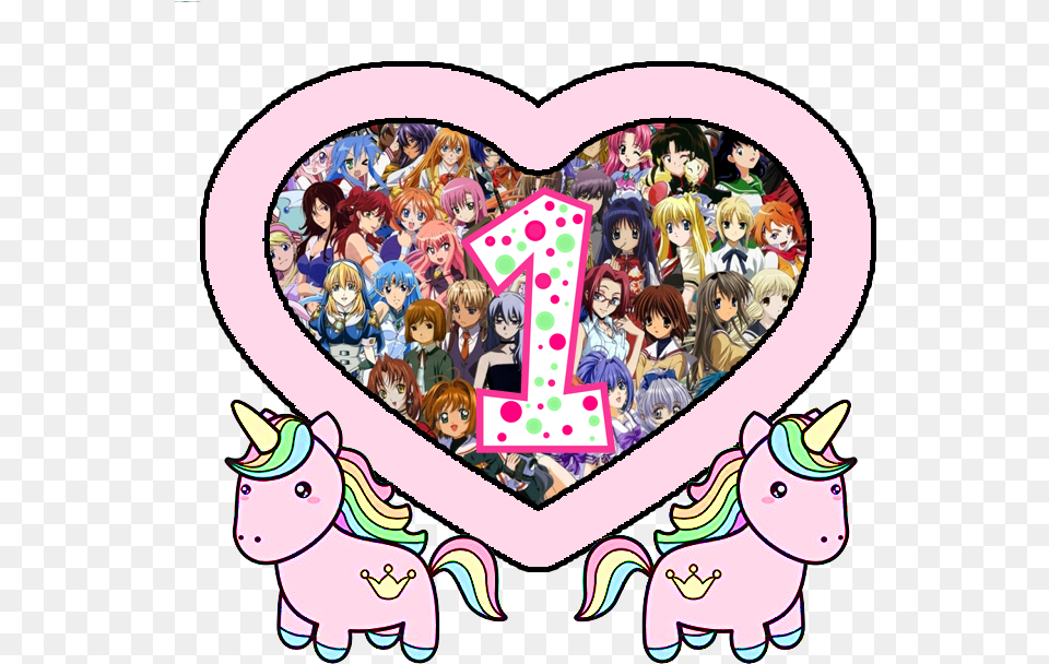 Applicable Pun Rainbow Hair Cute Unicorn With Crown Law Of Ueki All Characters, Publication, Book, Comics, Baby Free Transparent Png