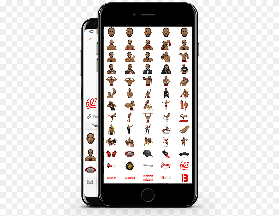 Appmoji Launches Jon Jones Bonesmoji Emojis App For Iphone, Electronics, Mobile Phone, Phone, Person Free Transparent Png