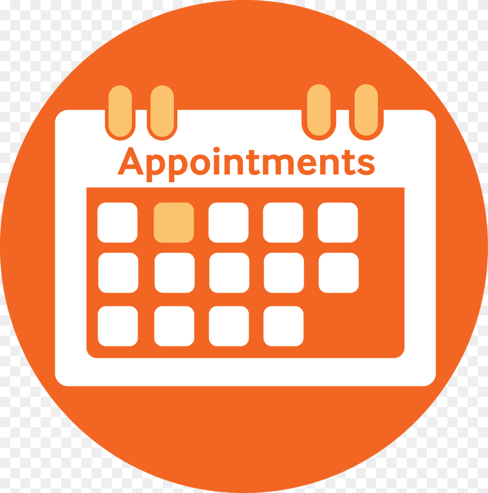 Appointment Circle Book In Advance Icon, Text, Disk, Calendar Png Image