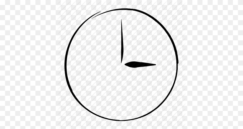 Appointment Clock Hand Drawn Hour Time Icon Png