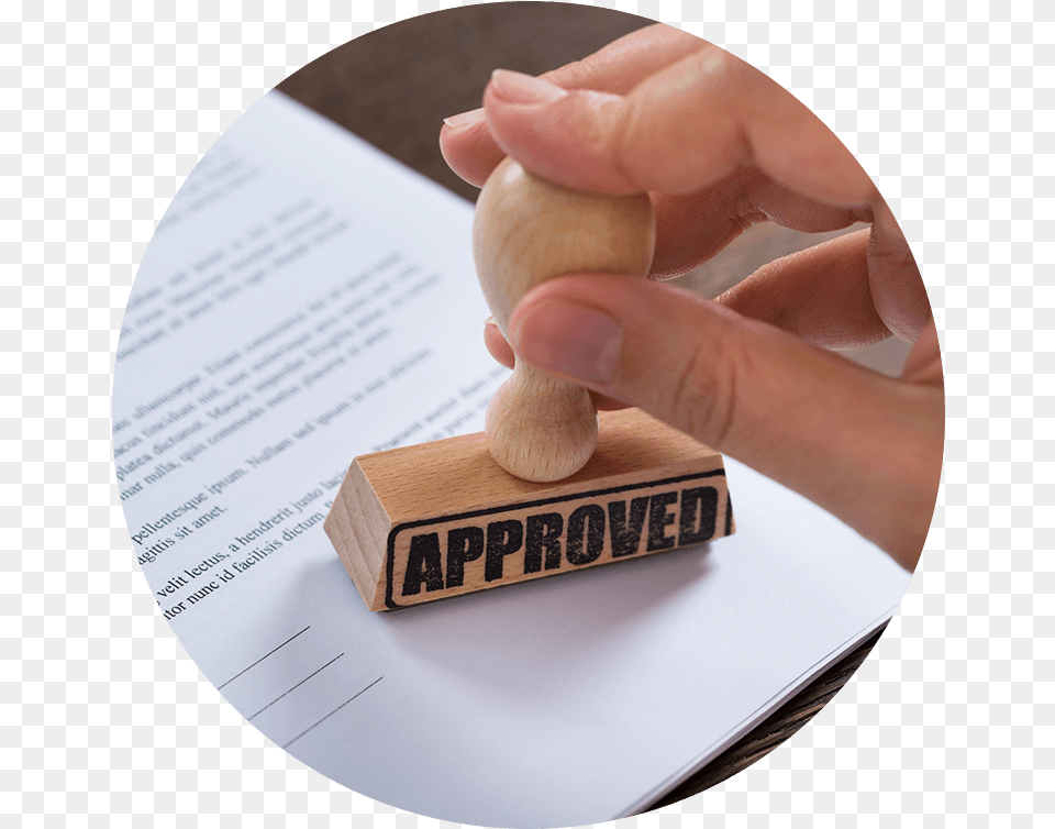 Approval Stamp Hand, Body Part, Finger, Person, Text Free Png Download