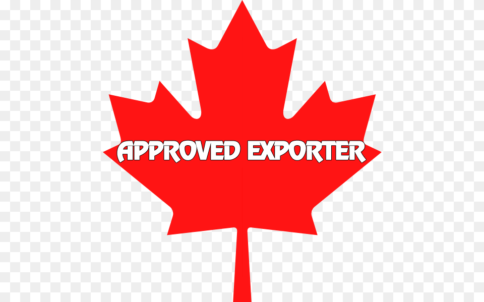 Approved Canadian Exporter Canada Flag, Leaf, Plant, Logo, Maple Leaf Png Image