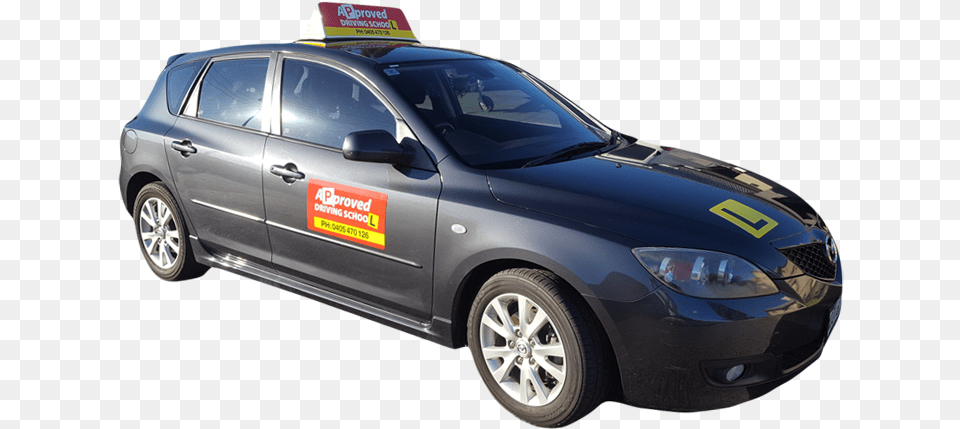 Approved Driving School Adelaide Learning Car Ford Fiesta Nera, Transportation, Vehicle, Taxi, Machine Free Png