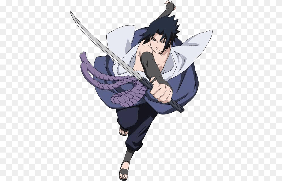 Approved Sasuke Uchiha Bio Sasuke, Book, Comics, Publication, Weapon Png Image