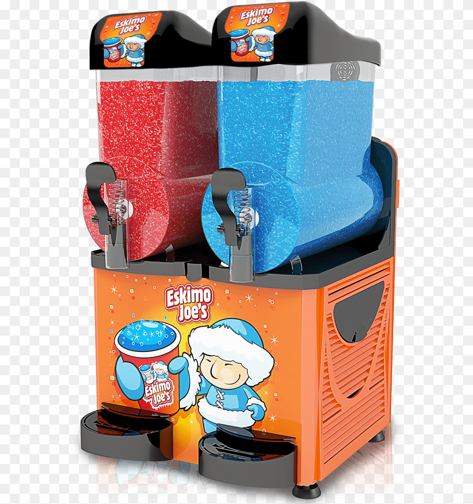Approved Used Twin Bowl Slush Machine Eskimo Joe Slush Machine, Baby, Person, Appliance, Cooler Png Image