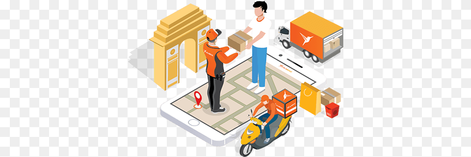 Apps Like Doordash Courier Service, Box, Person, Cardboard, Carton Png