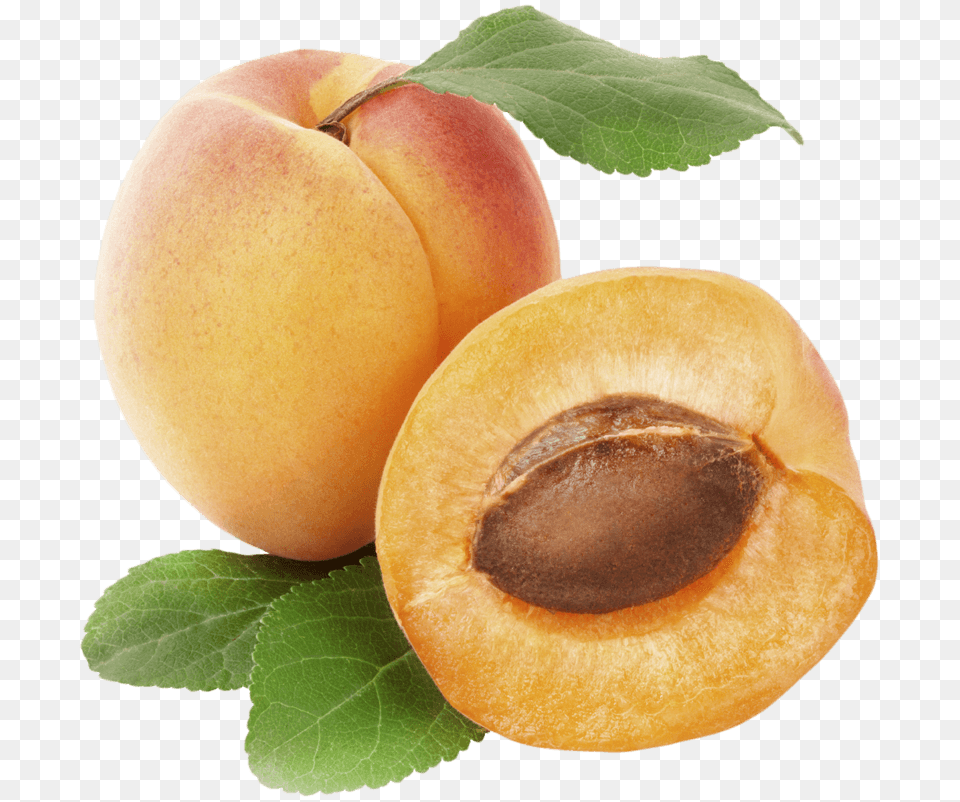 Apricot Duo Open, Food, Fruit, Plant, Produce Png