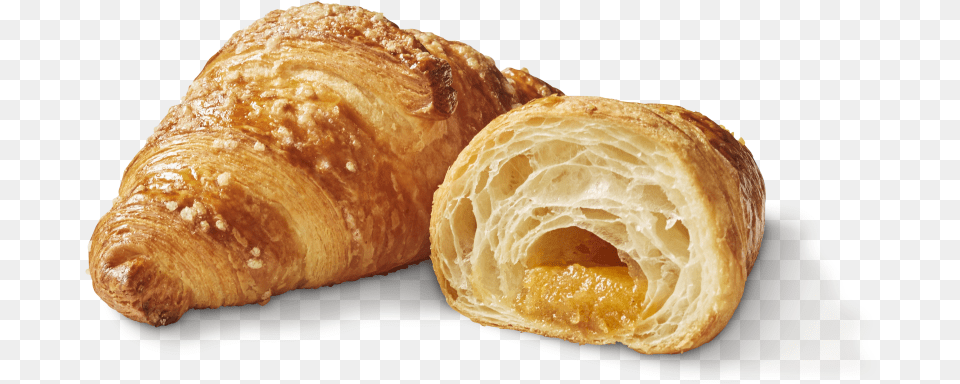 Apricot Filled Croissant Pastry Transparent, Food, Bread Png Image