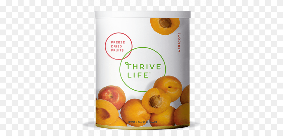Apricot Freeze Dried Thrive Life Foods Can, Food, Fruit, Plant, Produce Free Png
