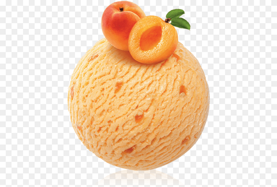 Apricot Ice Cream Movenpick Milk Ice Cream, Produce, Plant, Ice Cream, Fruit Free Png