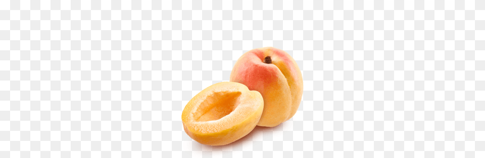 Apricot Open No Pit Transparent, Apple, Food, Fruit, Plant Png Image