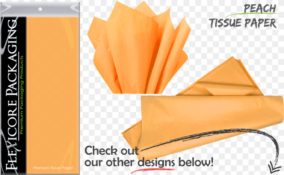 Apricot Peach Orange Tangerine Gift Wrap Paper Tissue Gift Wrapping, Towel, Paper Towel Free Png Download