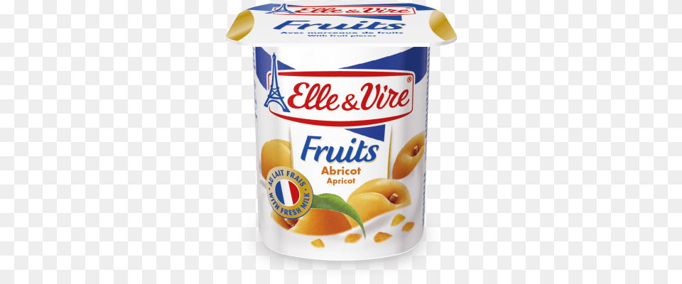 Apricot Yogurt Elle Amp Vire, Dessert, Food, Fruit, Plant Free Png