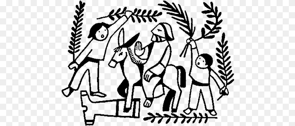 April Palm Sunday, Art, Drawing, People, Person Free Png Download