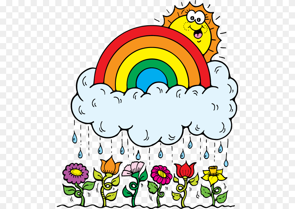 April Showers Bring May Flowers Wallpaper, Art, Graphics, Doodle, Drawing Free Png