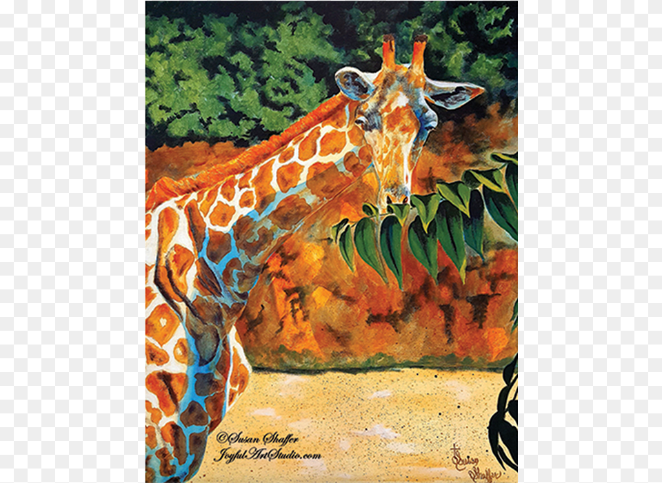 April The Giraffe Acrylic Painting 60 For 6 Hour Painting, Animal, Mammal, Wildlife Png