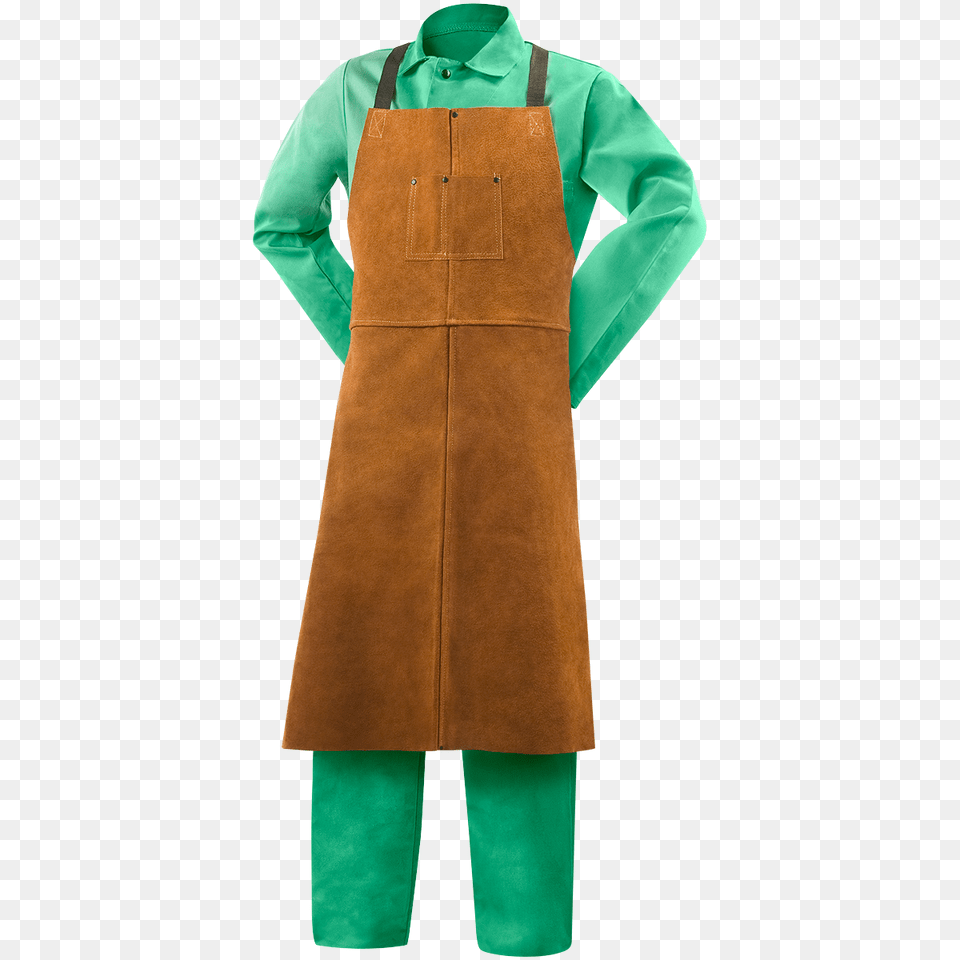 Apron, Clothing, Coat, Suede Free Png