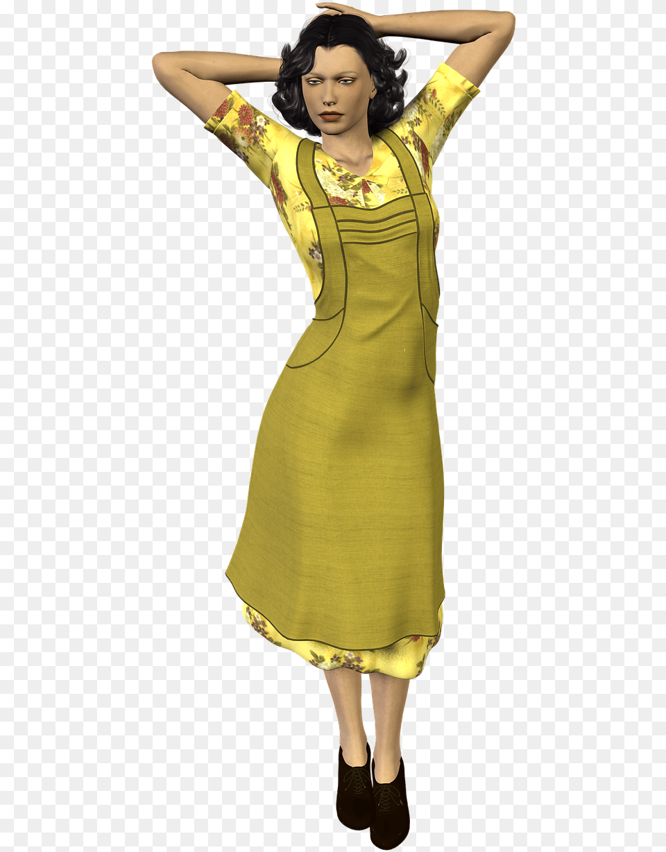 Apron, Adult, Person, Formal Wear, Female Png Image