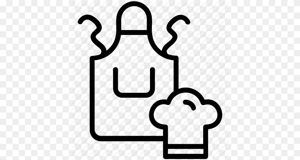 Apron Chef Apron Chef Hat Cook Uniform Kitchen Pinafore Icon Free Transparent Png