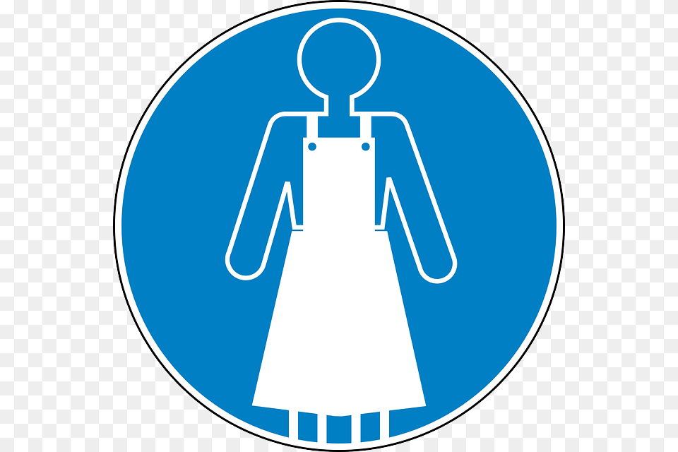Apron Safety Blue Sign Symbol Icon Apron Symbol, Ammunition, Grenade, Weapon, Clothing Png
