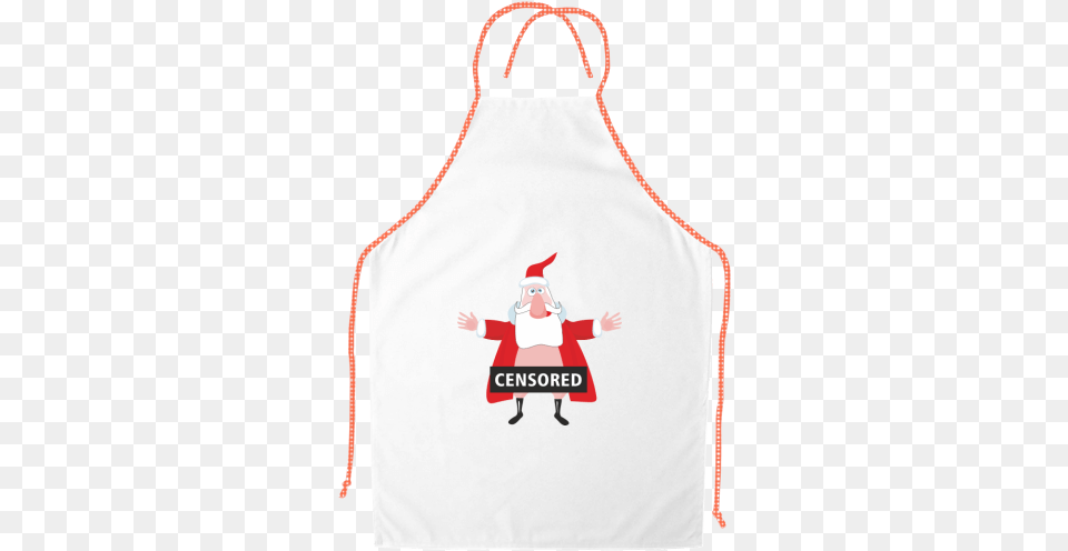 Apron With Contrasting Hem Printing Censored Apron, Clothing, Baby, Person Free Transparent Png