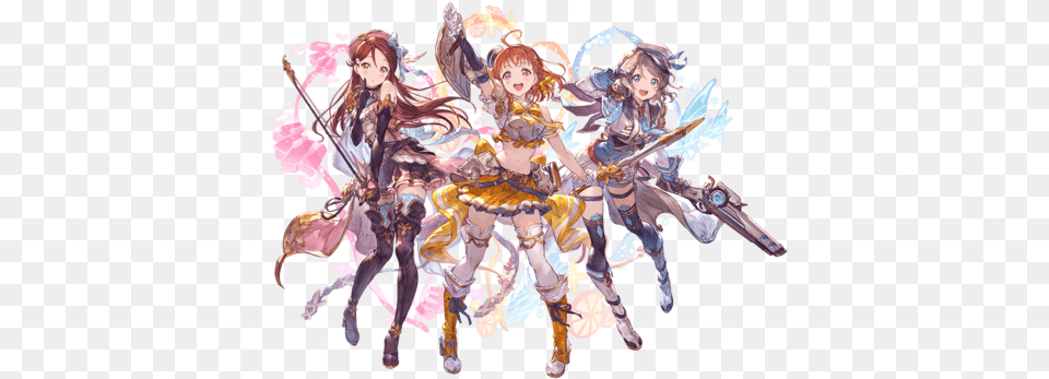 Aqours Second Years Granblue Fantasy Wiki Granblue Fantasy Love Live Event, Book, Comics, Publication, Baby Png Image