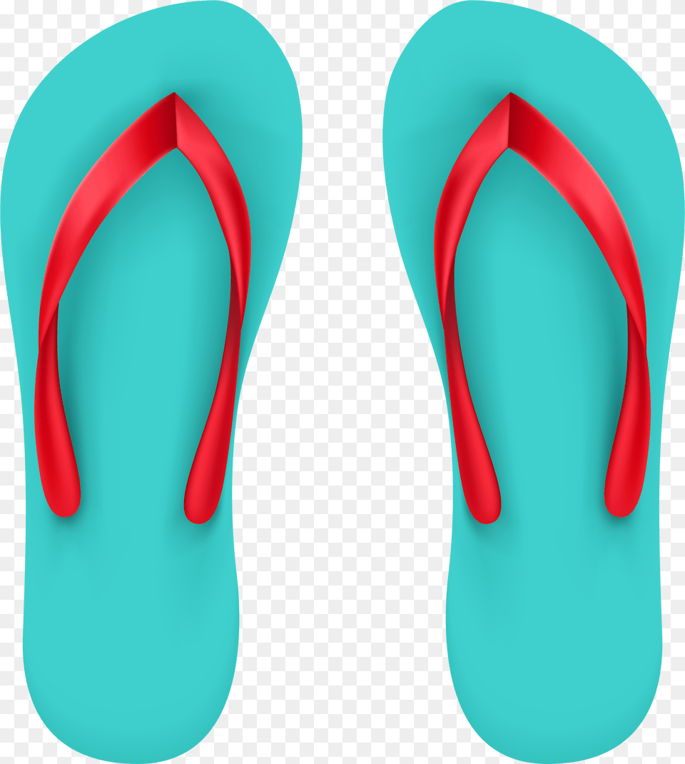 Aqua Beach Flip Flops Clipart, Clothing, Flip-flop, Footwear Free Transparent Png