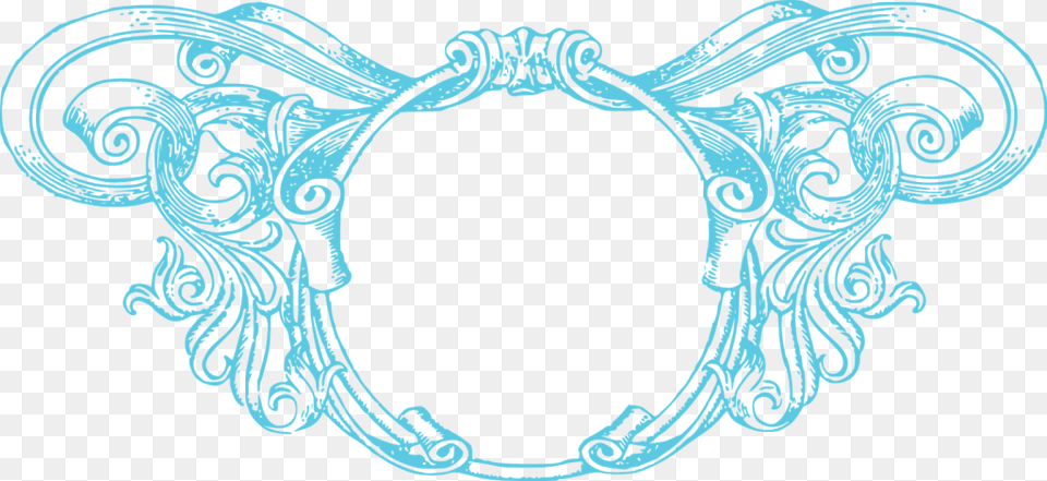 Aqua Border Frame Photo, Accessories, Pattern, Jewelry, Person Free Png Download