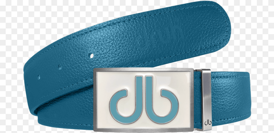 Aqua Full Grain Textured Leather Strap With Buckle Belt, Accessories Png Image