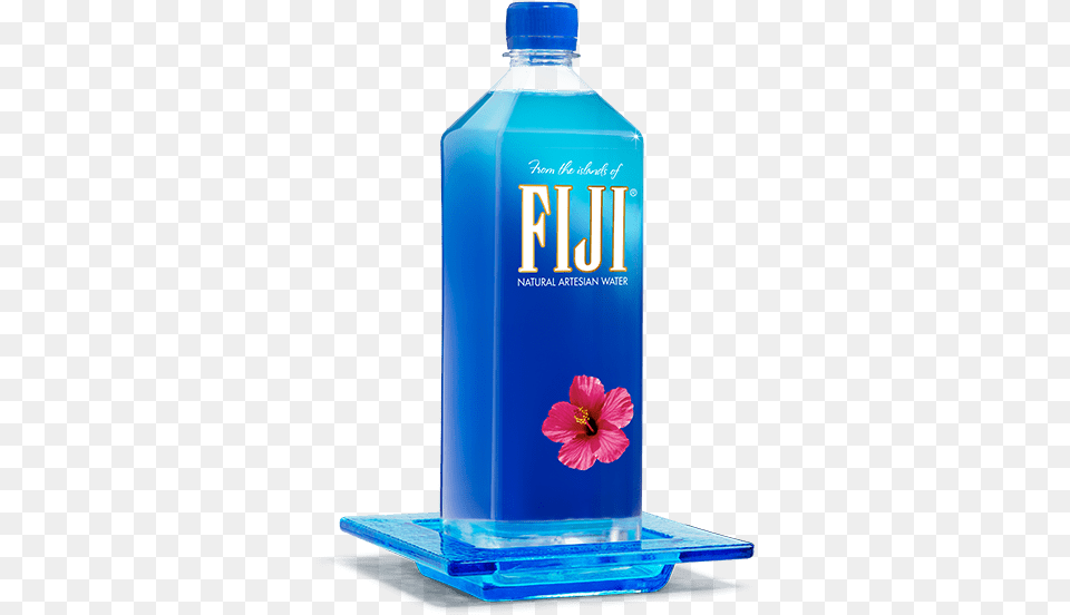 Aqua Glass Water Bottle Coaster 1 Liter Fiji Water Glass Fiji Water Bottle, Flower, Plant, Beverage, Shaker Png Image