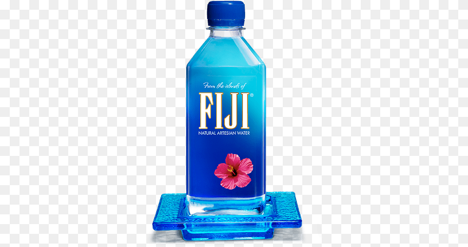 Aqua Glass Water Bottle Coaster Fiji Water Bottle, Flower, Plant, Water Bottle, Shaker Png