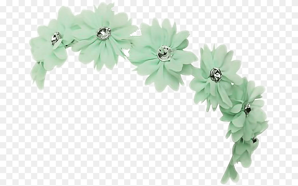 Aqua Mint Flowers Green Flower Crown, Arch, Architecture, Accessories, Jewelry Png Image
