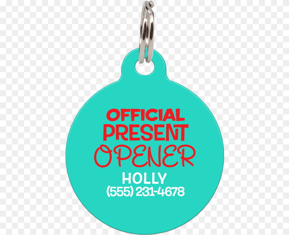 Aqua Official Present Opener Funny Dog Id Tag For Pets, Accessories Free Png Download