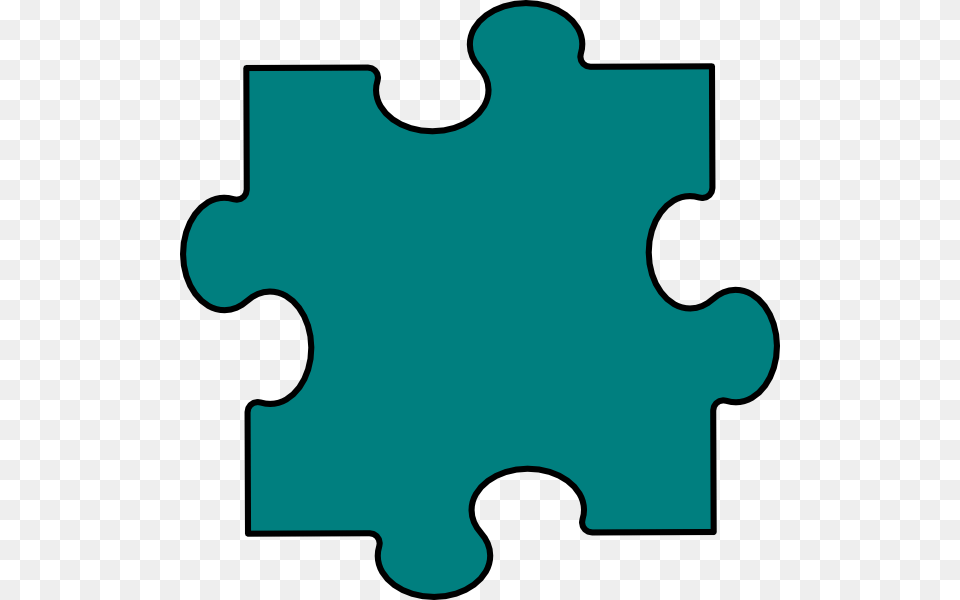 Aqua Puzzle Piece Clip Art, Game, Jigsaw Puzzle Free Png Download