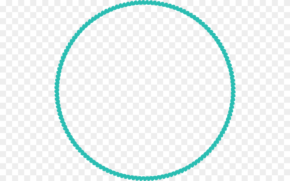 Aqua Rope Frame Clip Art, Oval, Accessories, Jewelry, Necklace Free Png