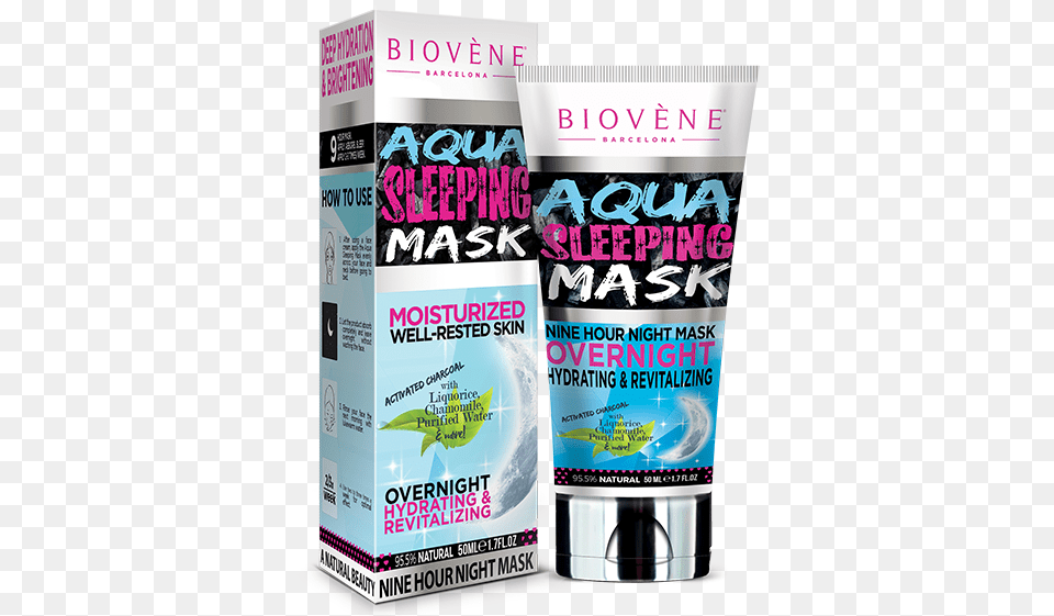 Aqua Sleeping Mask Aqua Sleeping Mask Cosmetics, Advertisement, Bottle, Poster Free Transparent Png