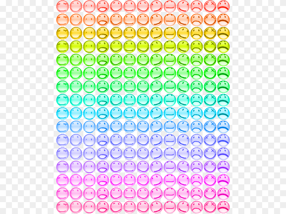 Aqua Smileys Circle, Pattern, Bubble Free Png Download