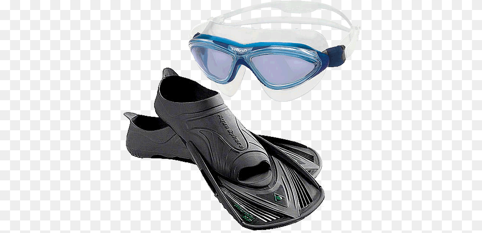 Aqua Sphere Microfin Hp Fitness Fins Blackblack, Accessories, Goggles, Clothing, Footwear Free Png Download