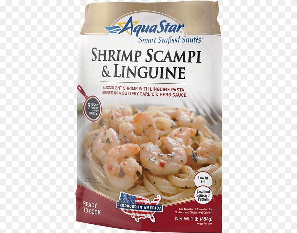 Aqua Star Shrimp Scampi Amp Linguine, Animal, Food, Invertebrate, Sea Life Free Png