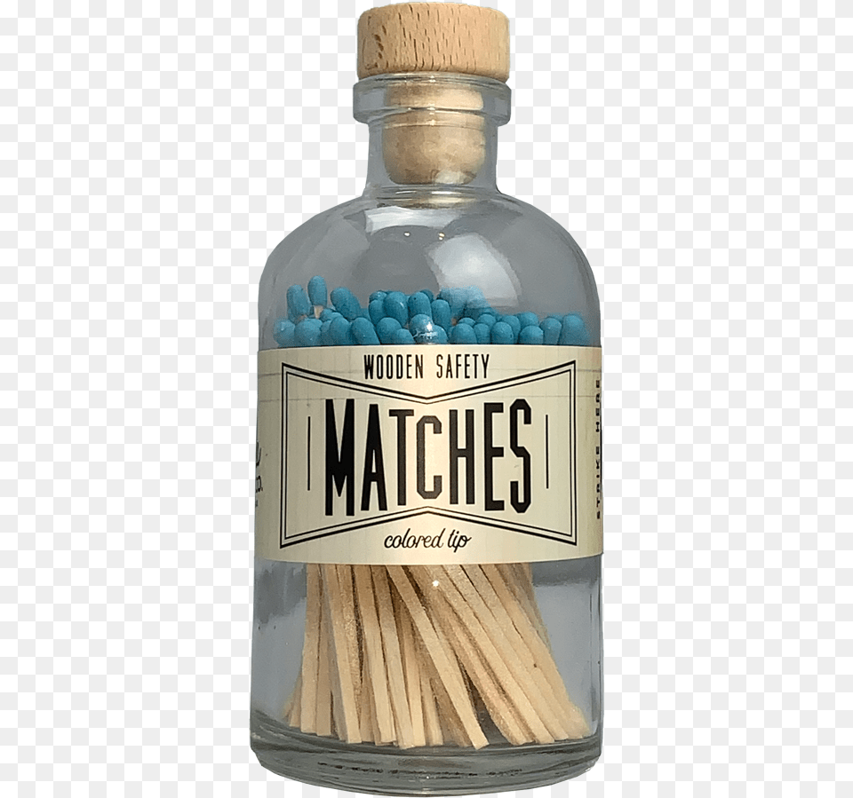 Aqua Vintage Apothocary Matches Bottle, Jar, Alcohol, Beverage, Liquor Free Png Download